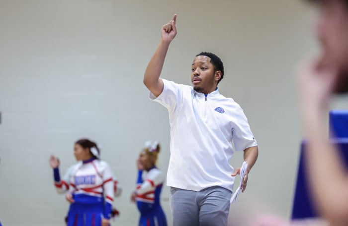 Peachtree Ridge head coach Jordan Griffin has the Lions riding a 7-game winning streak. (Photo: Colin Hubbard)